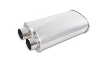 Load image into Gallery viewer, Vibrant Streetpower Oval Muffler 2.50in Inlet/Outlet (Same side)