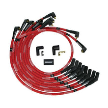 Load image into Gallery viewer, Moroso SB Ford 260/289/302 135 Deg Plug Boots Non-HEI Sleeved Ultra Spark Plug Wire Set - Red